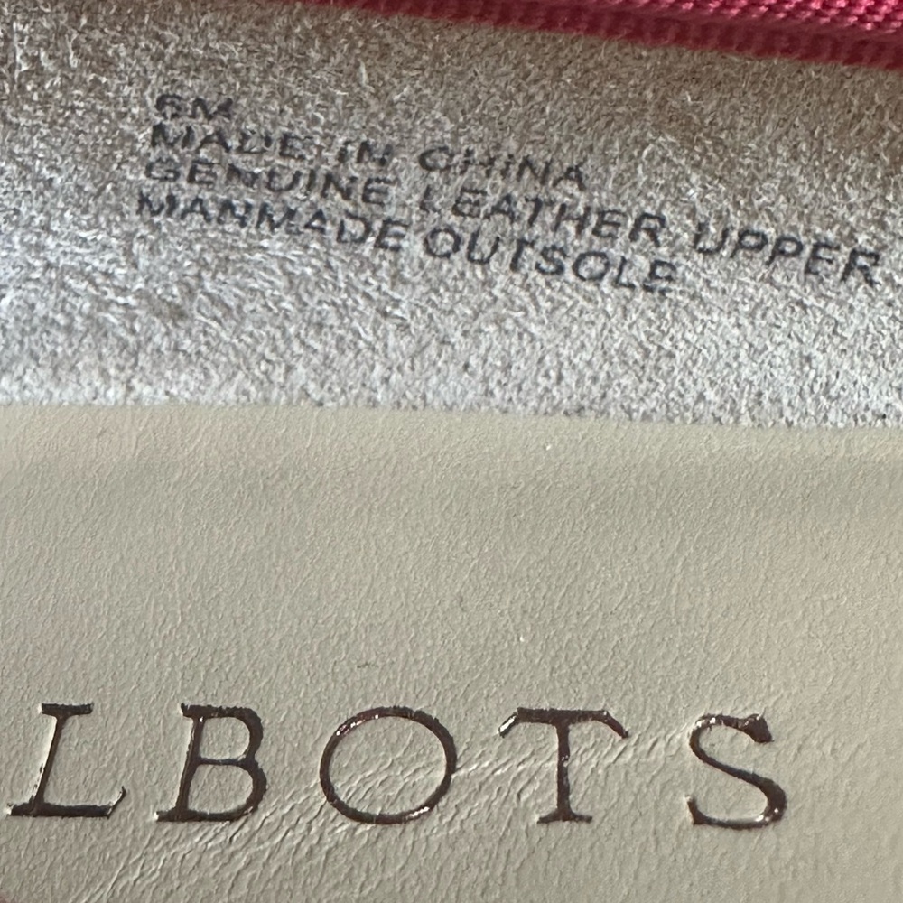 Talbots Red  and White Striped Flats with Bow - Picture 6 of 7